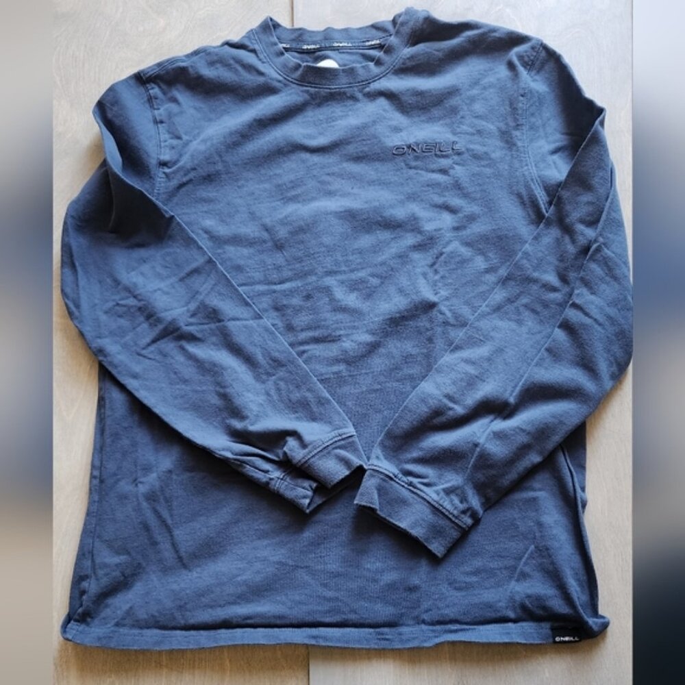 O'Neill Men's 100% Cotton Navy Blue Long Sleeve Shirt